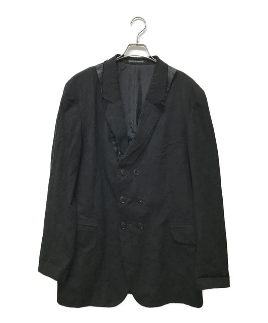 Yohji Yamamoto Pour Homme Flower Jacquard Double Tailored Jacket Ho-J07-004