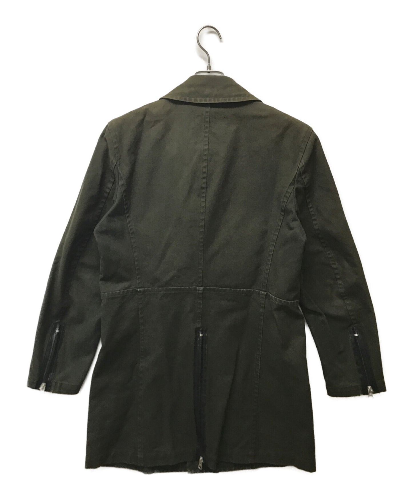 [Pre-owned] COMME des GARCONS HOMME Vintage Watertight Zip Riders Coat HK-C008 AD2003