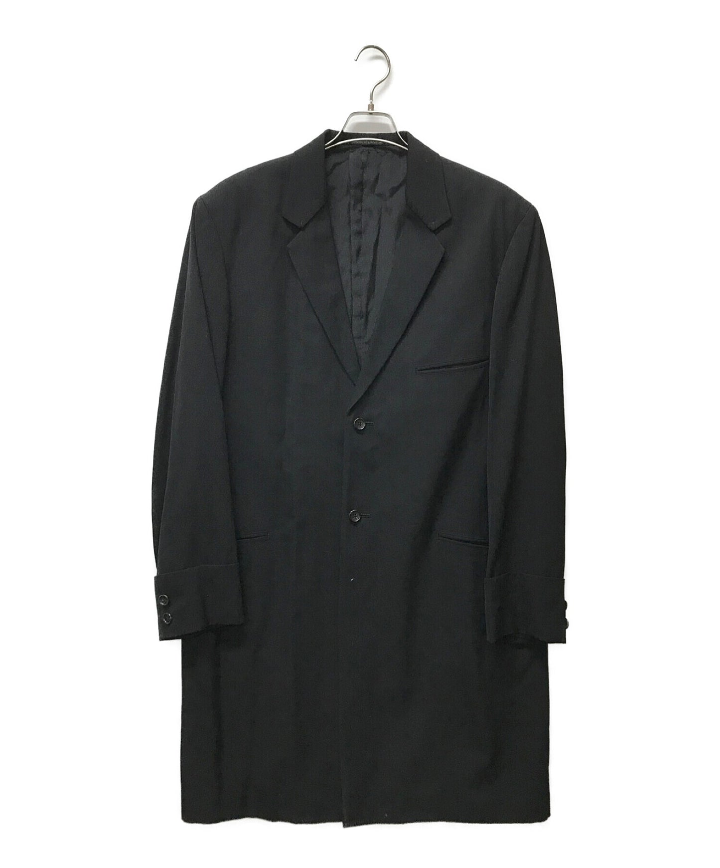 [Pre-owned] Yohji Yamamoto pour homme Wool Gabardine Chester Coat with Finishing Thread HY-J31-999