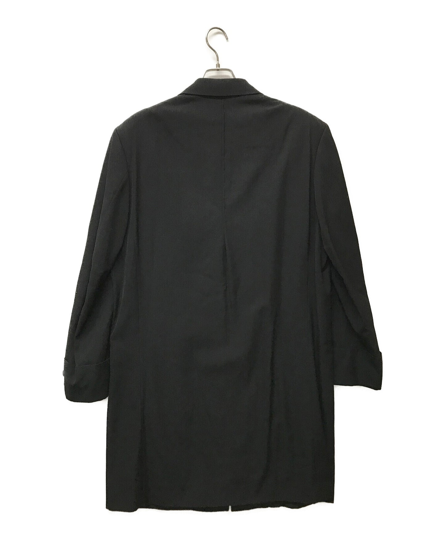 [Pre-owned] Yohji Yamamoto pour homme Wool Gabardine Chester Coat with Finishing Thread HY-J31-999