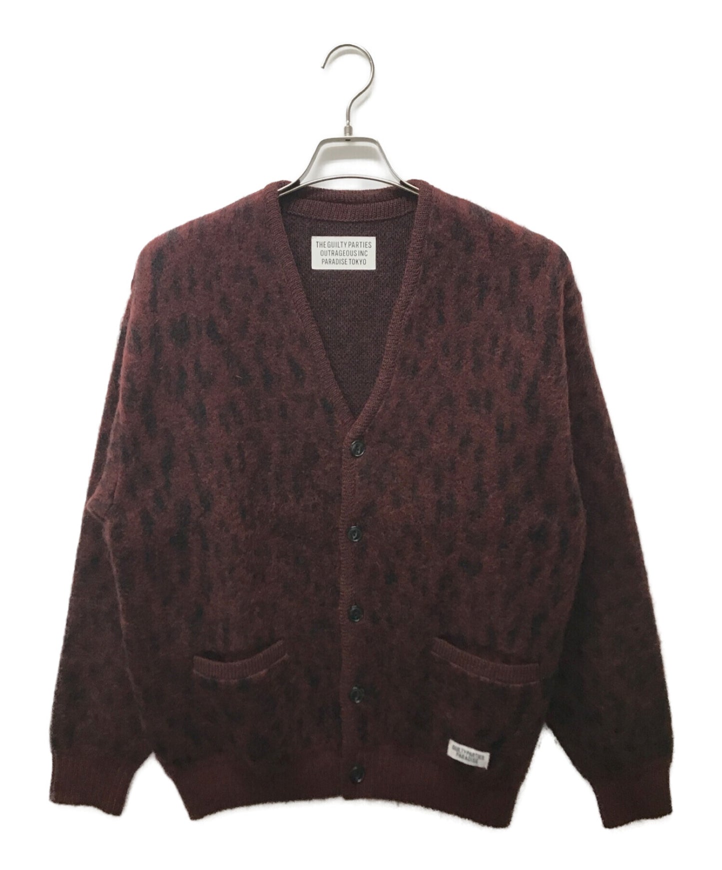 Pre-owned] WACKO MARIA Mohair Knit Jacquard Cardigan 22fw