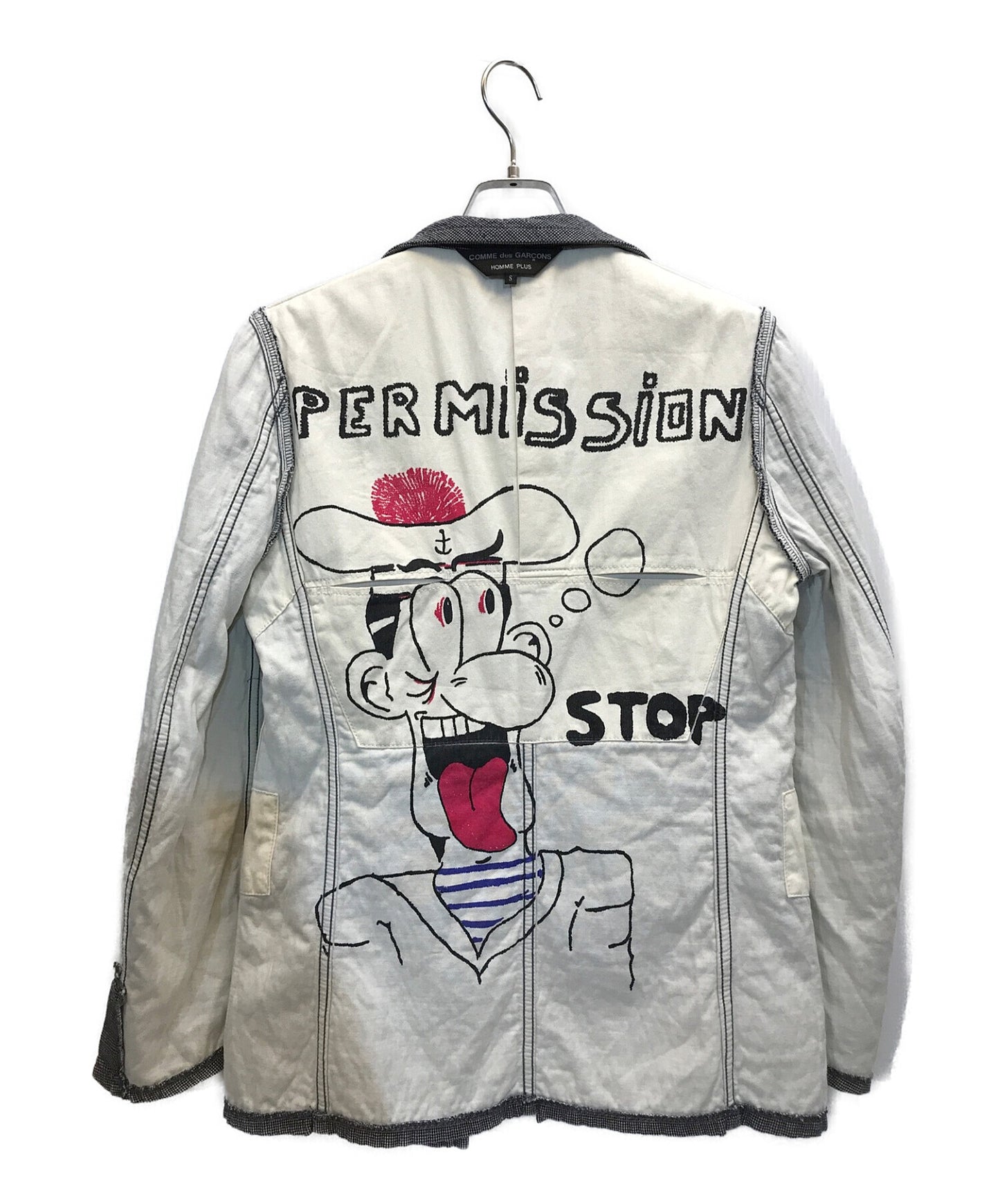 [Pre-owned] COMME des GARCONS HOMME PLUS 04SS Internally printed cotton reversible jacket PM-J026 AD2003