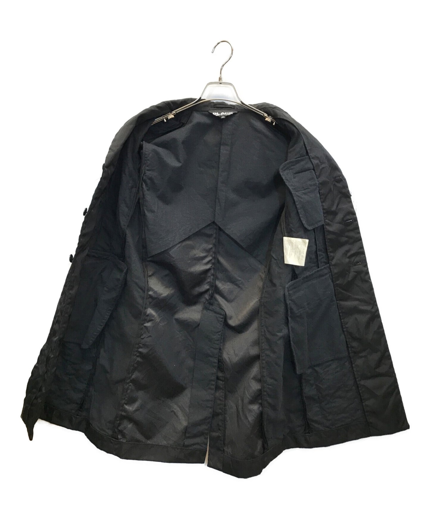 [Pre-owned] BLACK COMME des GARCONS Pleated long coat 1C-J040
