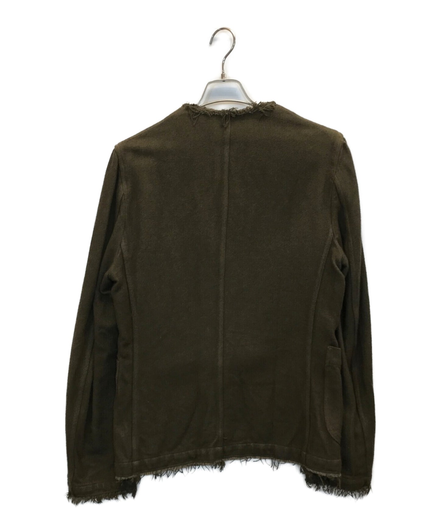 [Pre-owned] COMME des GARCONS HOMME PLUS 04AW Cut-out design collarless jacket set-up PN-J087