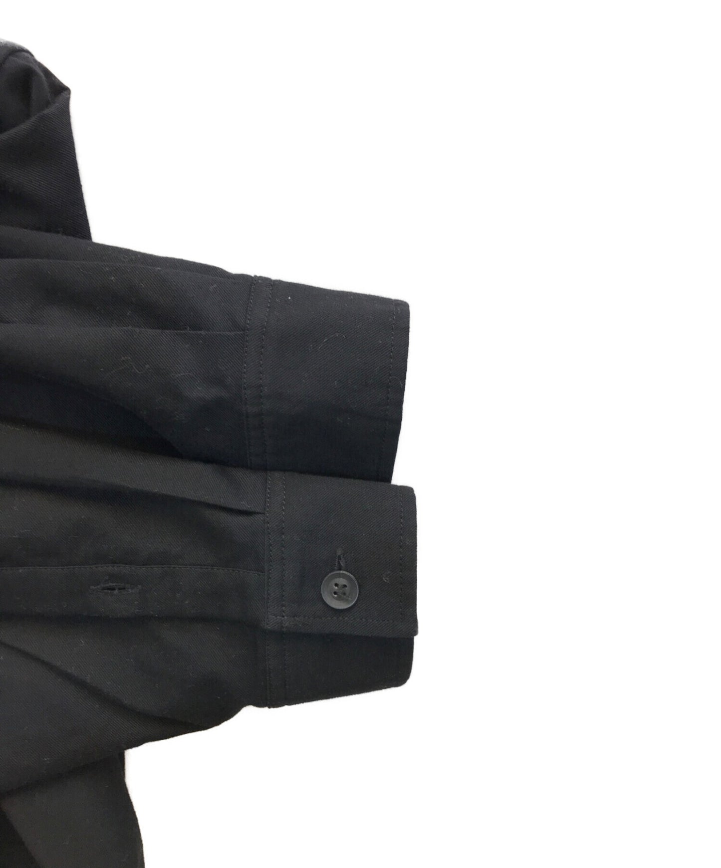 Yohji Yamamoto Pour Homme特别手表“补丁不平衡的上衣无颈衬衫HD-B55-059