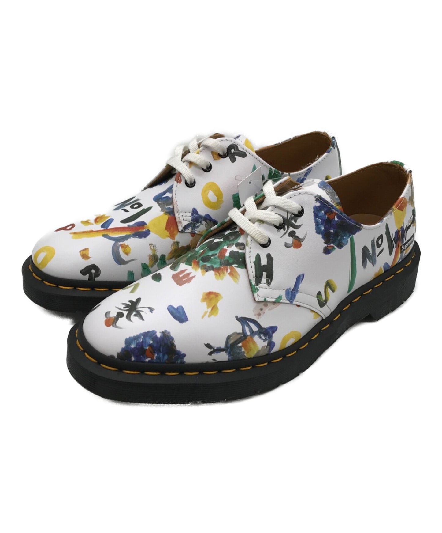 Yohji Yamamoto × Supreme × Dr. Martens 3Eye-Shoe "White" รองเท้า 3 หลุม 28010100