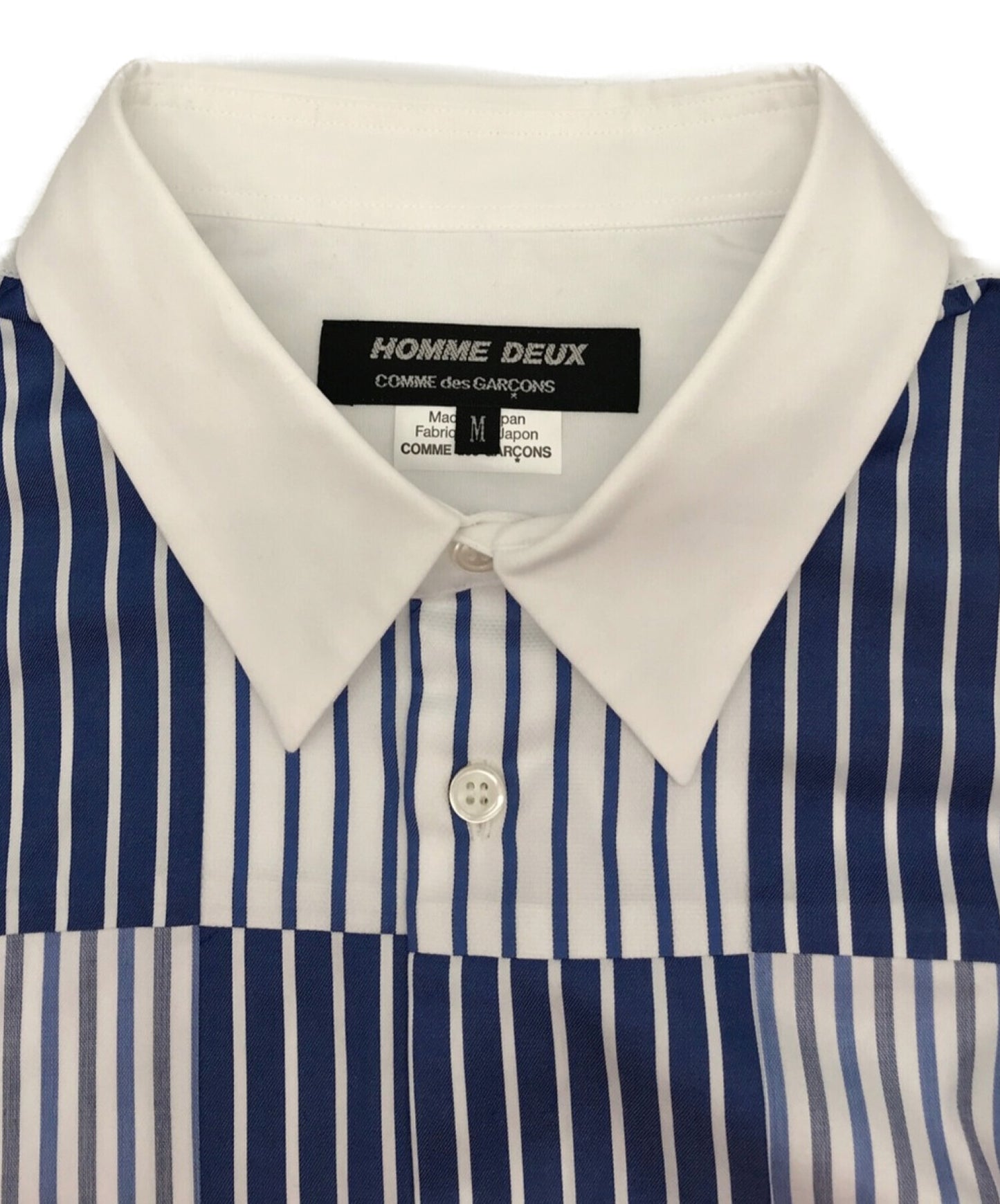 [Pre-owned] COMME des GARCONS HOMME DEUX Striped shirt Patchwork shirt DK-B022