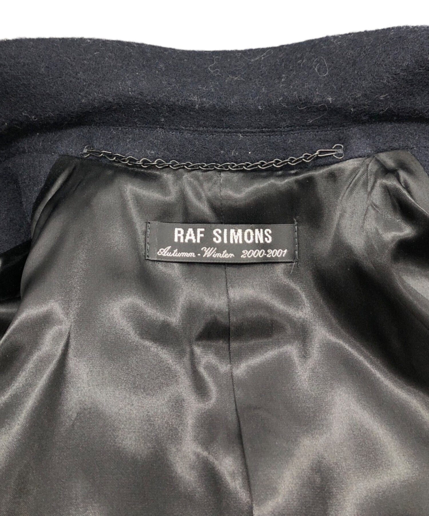 RAF SIMONS 00AW confusion term school coat