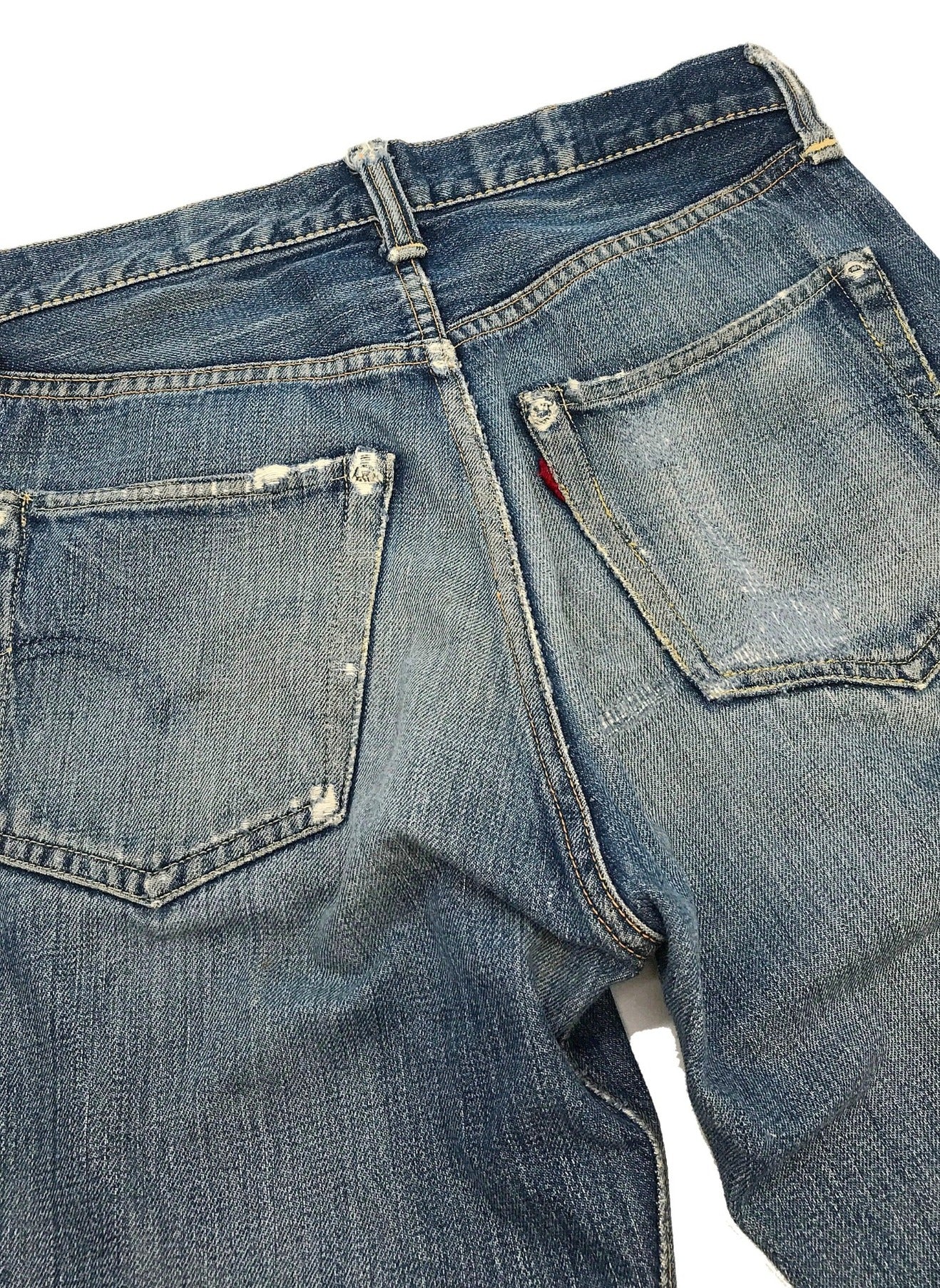 [Pre-owned] LEVI'S 503B XX  Vintage Denim Pants Model 47, leather patch, two-prong dome with button back