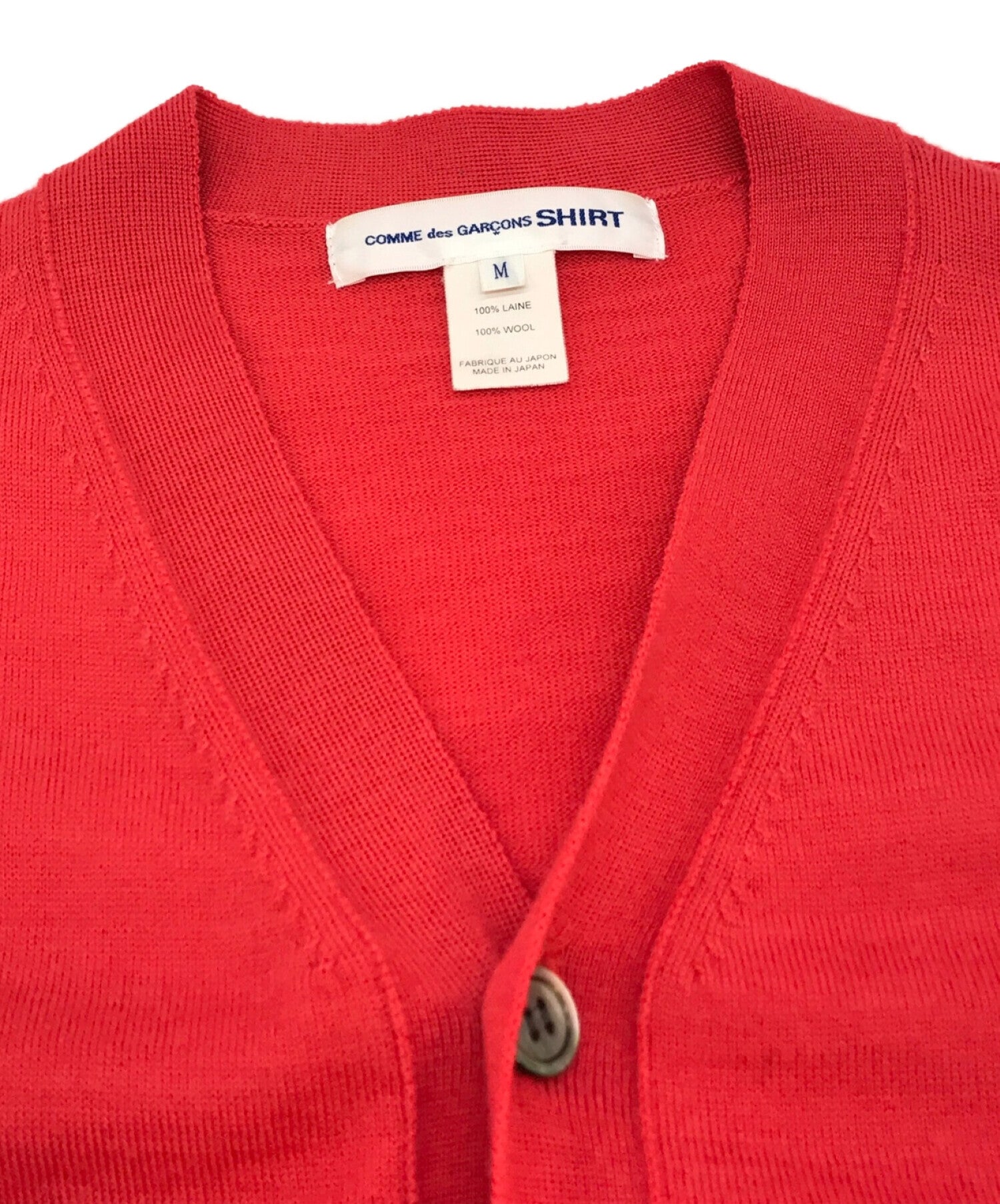 Pre-owned] COMME des GARCONS SHIRT Wool inside-out seam cardigan ...