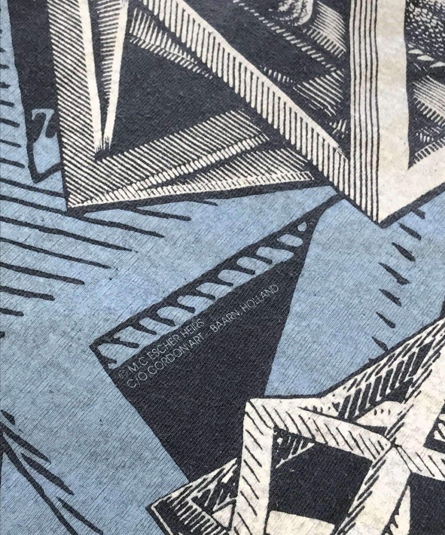 M.C Escher (Mauritz Escher) [Vintage] เสื้อยืด Escher 90's