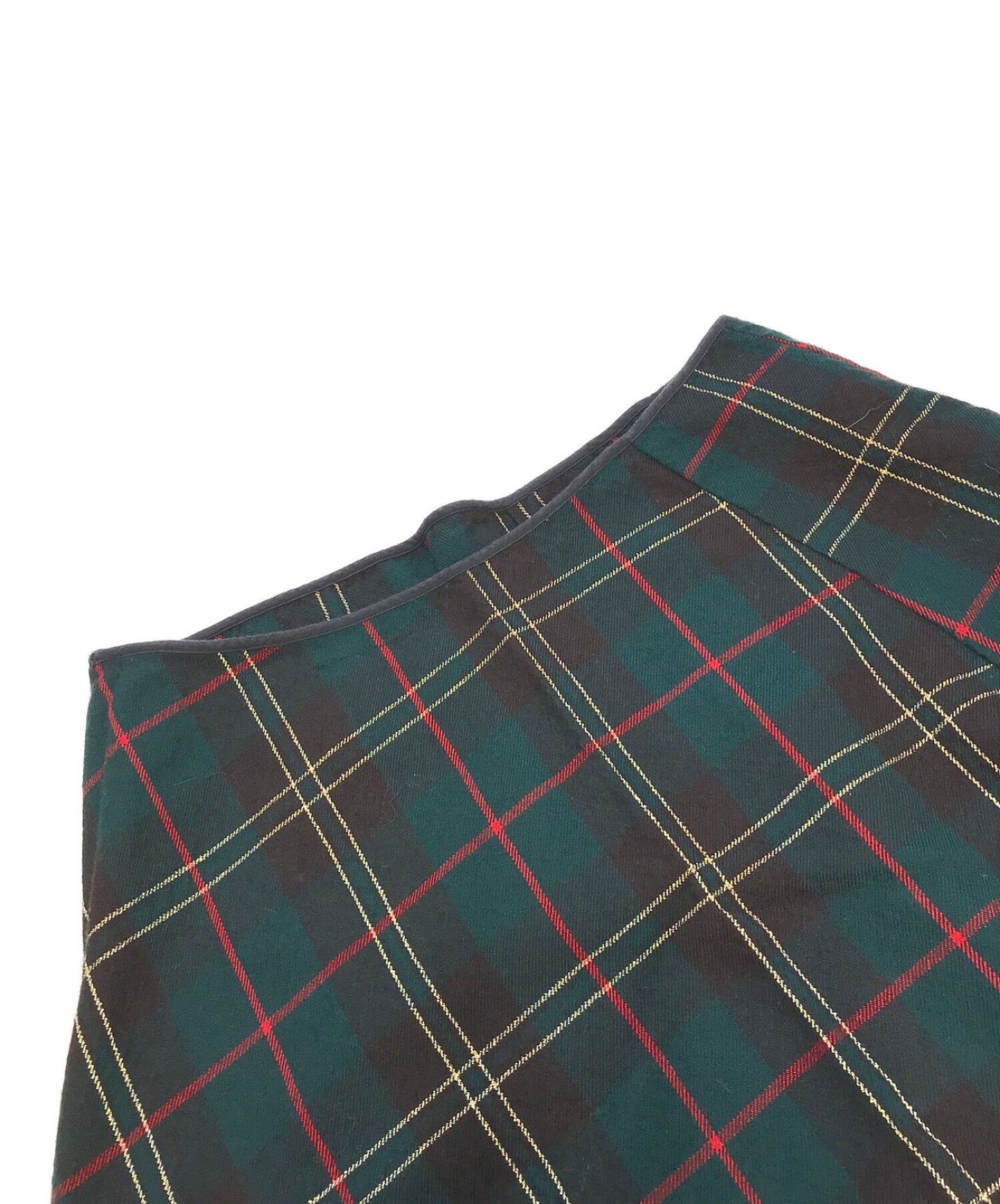 [Pre-owned] COMME des GARCONS [OLD] Shrunken Wool Lamé Check Skirt GS-04020M