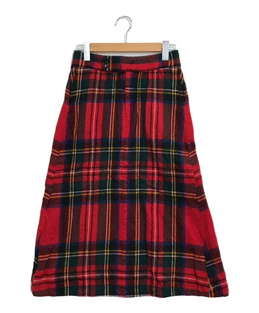 [Pre-owned] COMME des GARCONS Shrunken Wool Tartan Check Skirt GS-04010S