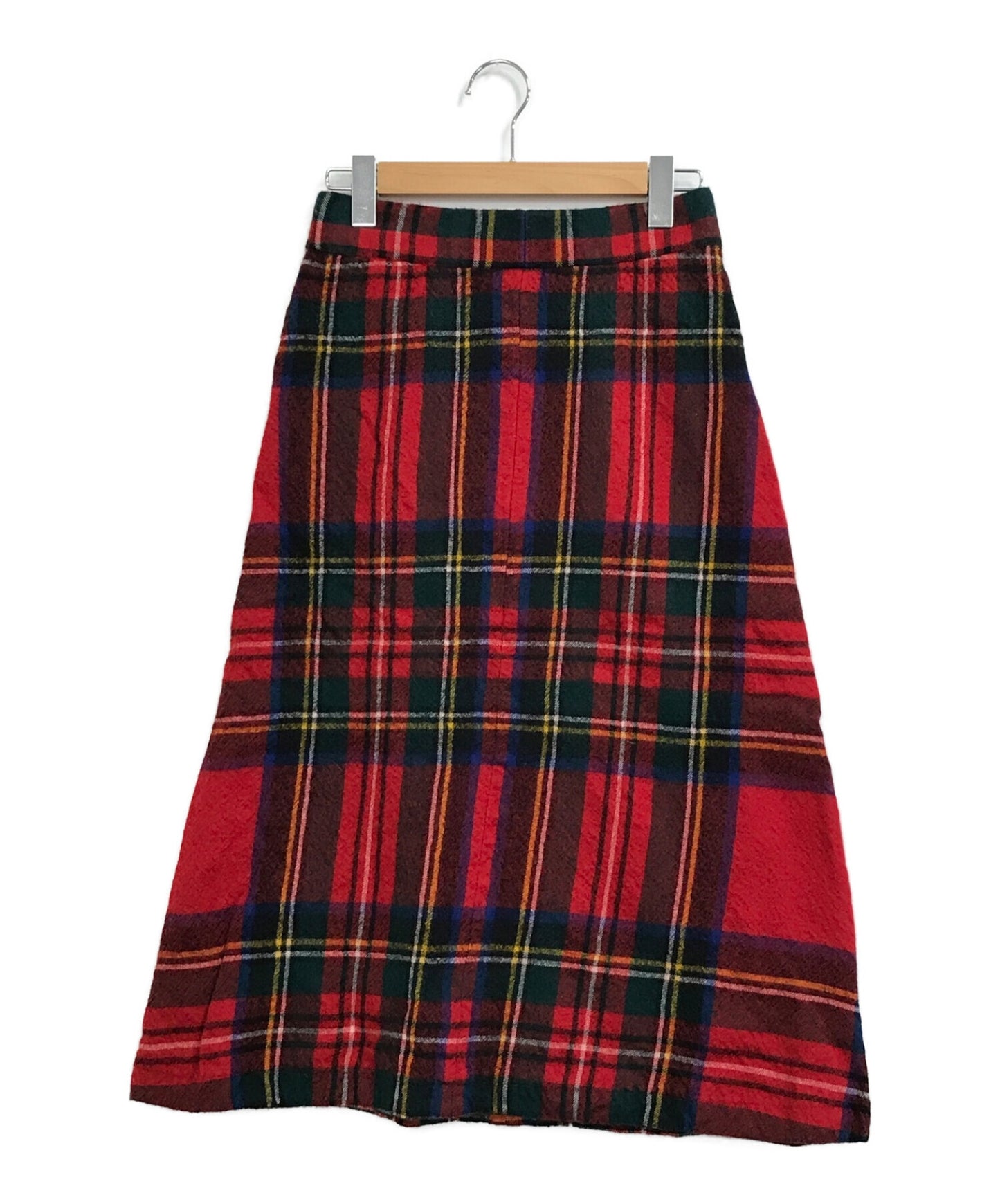 [Pre-owned] COMME des GARCONS Shrunken Wool Tartan Check Skirt GS-04010S