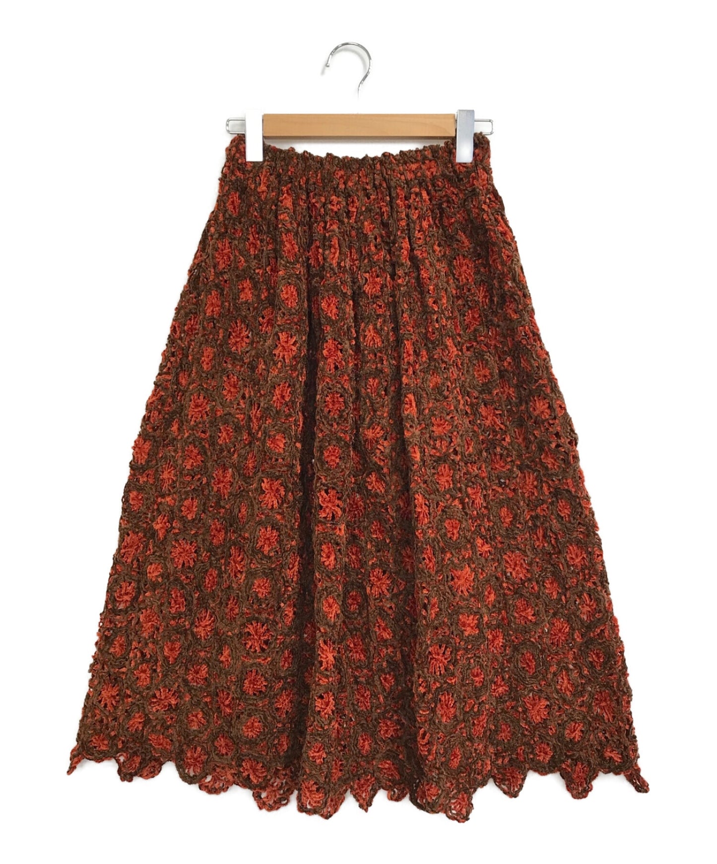 [Pre-owned] COMME des GARCONS [OLD] Mole Knit Lace-Knit Skirt KX-912070