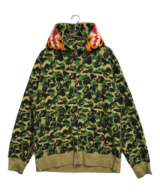 [Pre-owned] A BATHING APE ABC CAMO TIGER FULL ZIP HOODIE 001zpg301013x