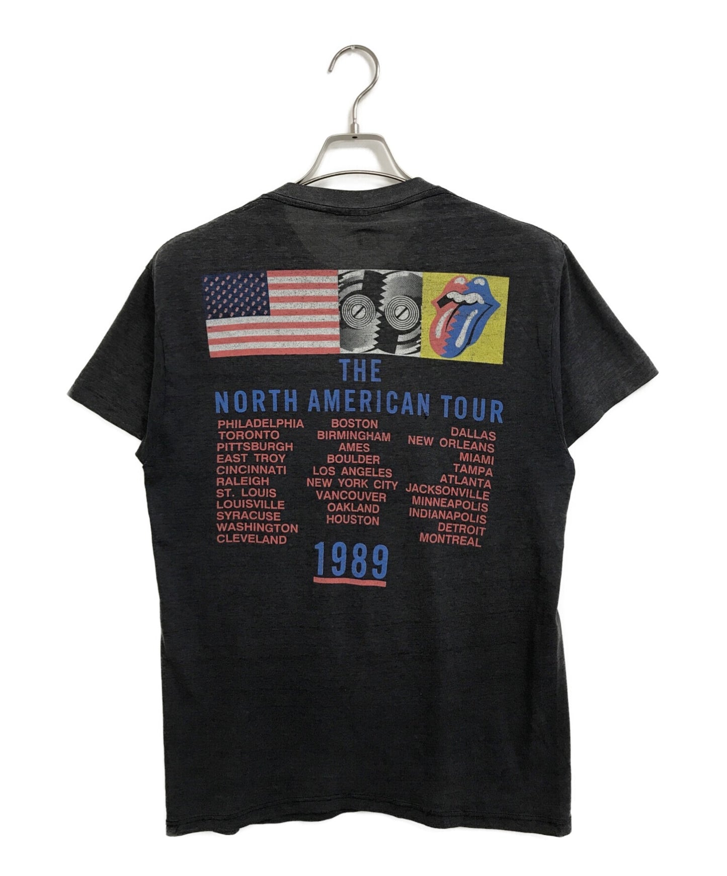 滚石80年代的乐队T恤北美之旅
