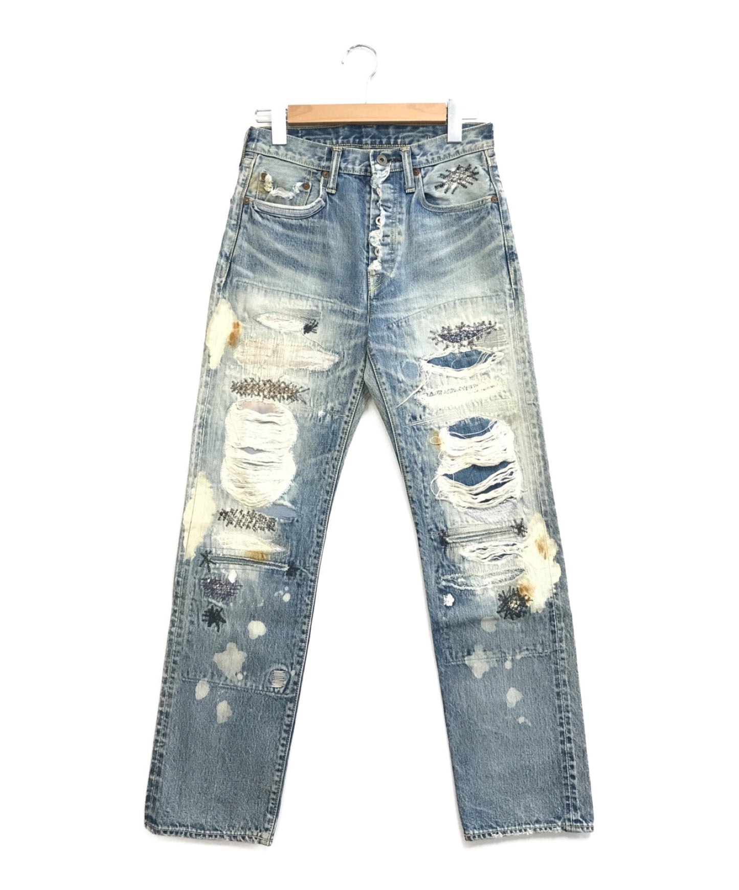 KAPITAL Boro Processed Denim Pants | Archive Factory