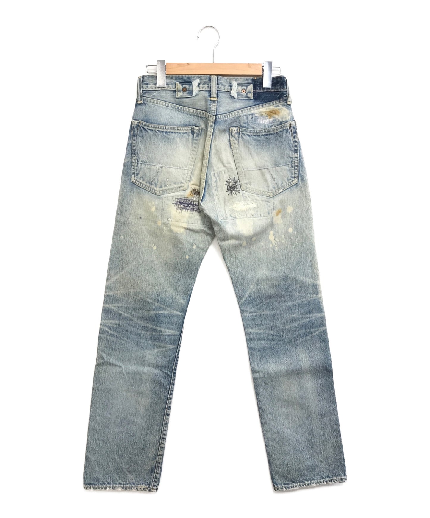 Pre-owned] KAPITAL Boro Processed Denim Pants | Archive Factory