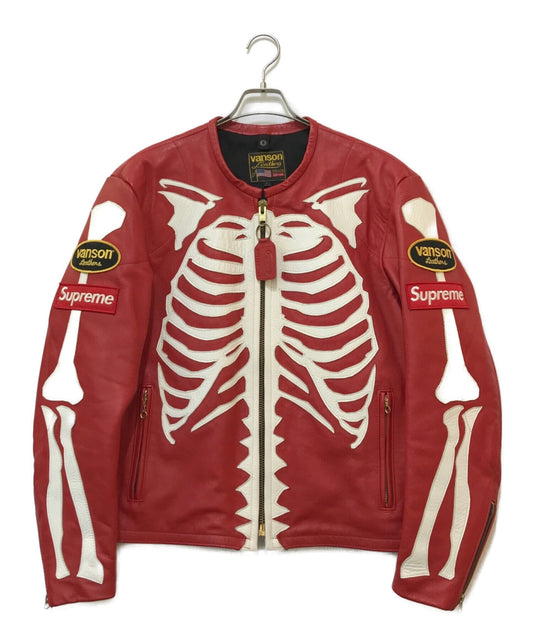 [Pre-owned] Supreme×Vanson Leather Bones Jacket