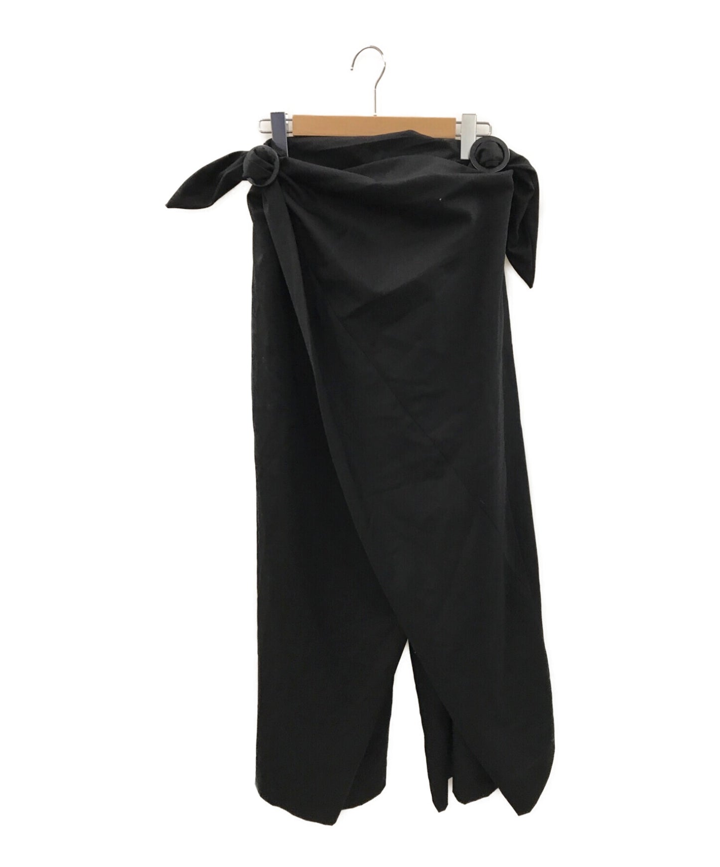Issey Miyake羊毛Gaber Front Wrap Pants IM71FF002