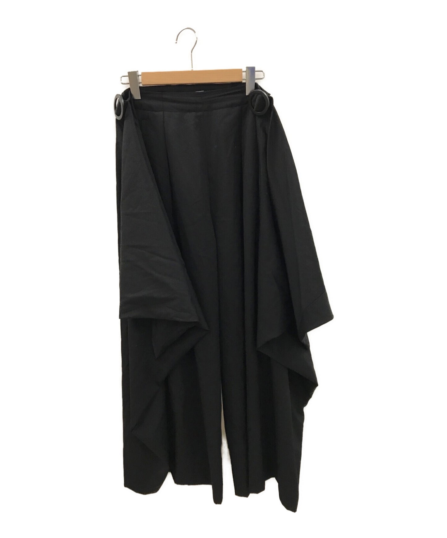 [Pre-owned] ISSEY MIYAKE Wool gaber front wrap pants IM71FF002