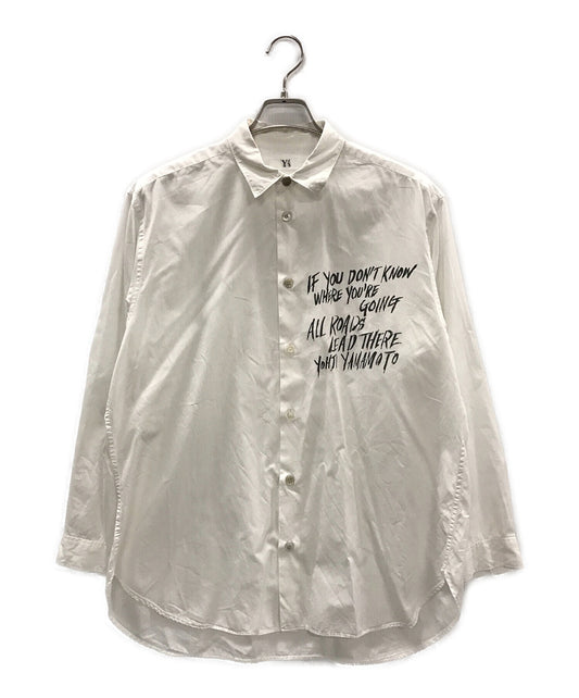 [Pre-owned] Y's 90's message print design blouse