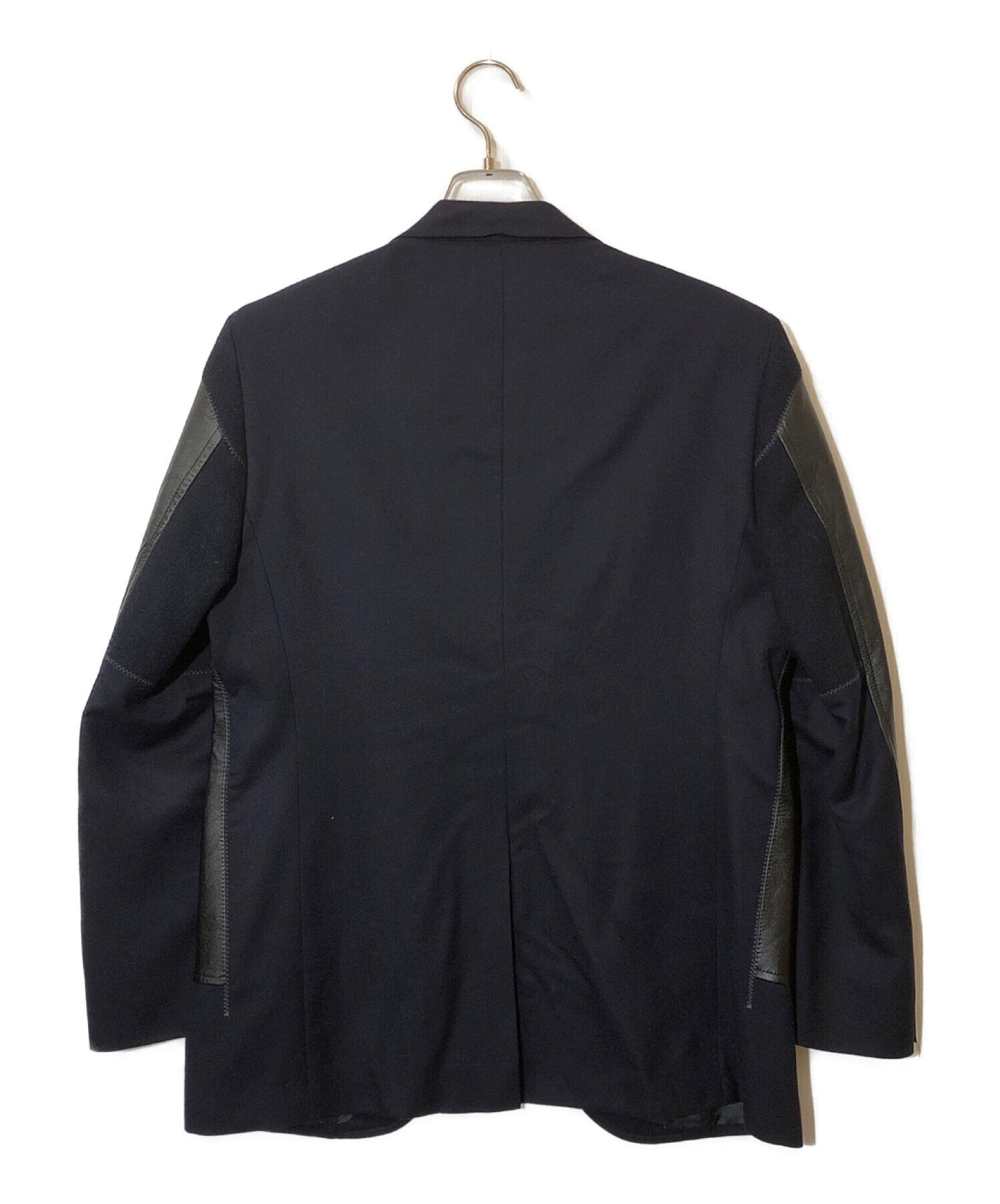 [Pre-owned] Brooks Brothers x COMME des GARCONS JUNYA WATANABE MAN Tailored Jacket with Leather Switching