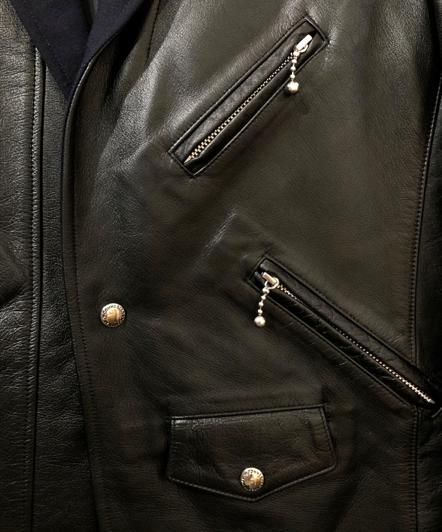 [Pre-owned] Brooks Brothers x COMME des GARCONS JUNYA WATANABE MAN Tailored Jacket with Leather Switching