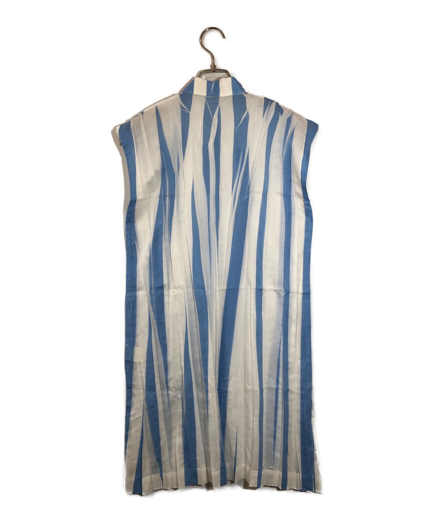 [Pre-owned] ISSEY MIYAKE Sleeveless Pleated Stripe Dress IM51-FH801