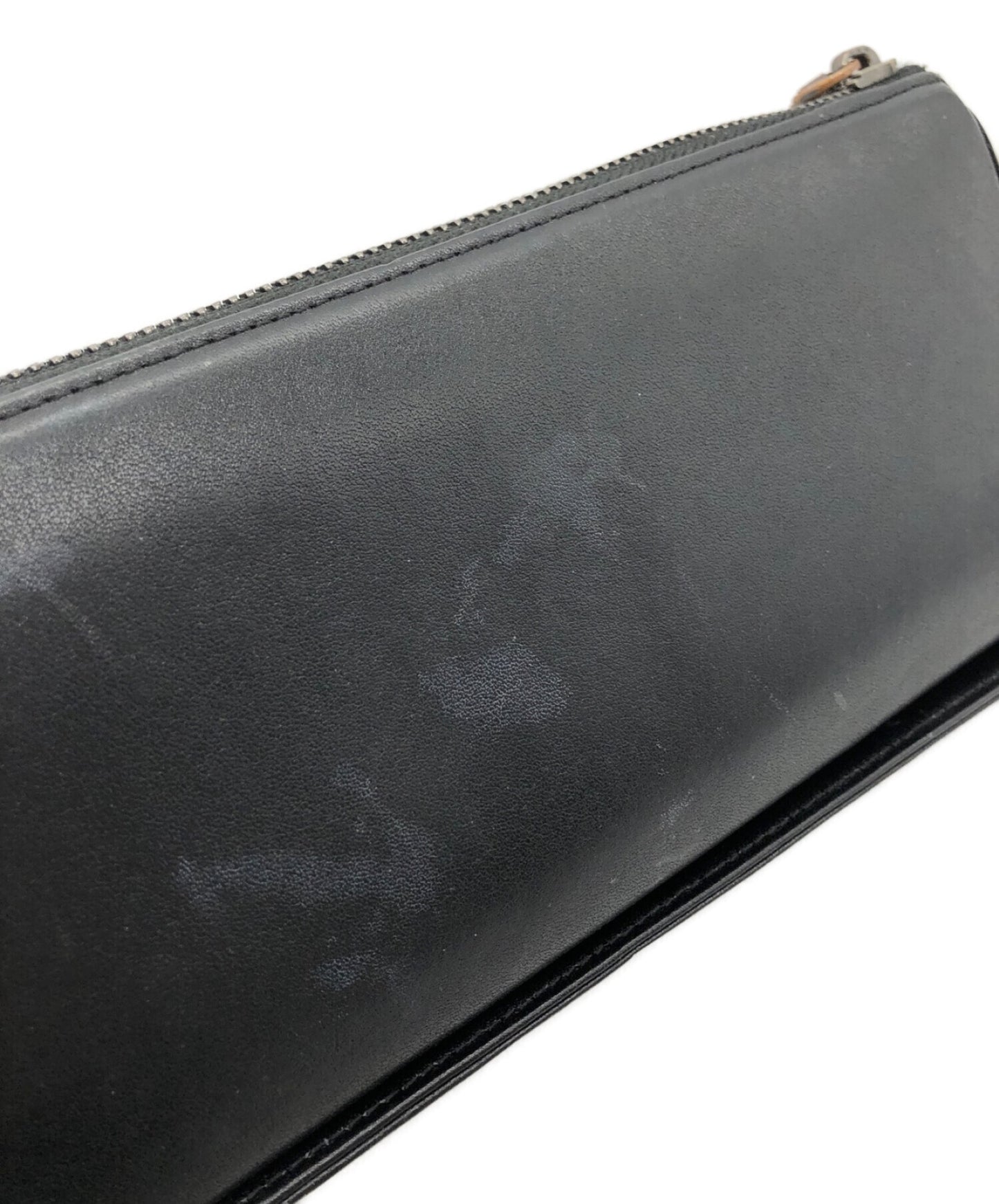 [Pre-owned] Yohji Yamamoto pour homme LARGE ZIPPERED WALLED leather long wallet