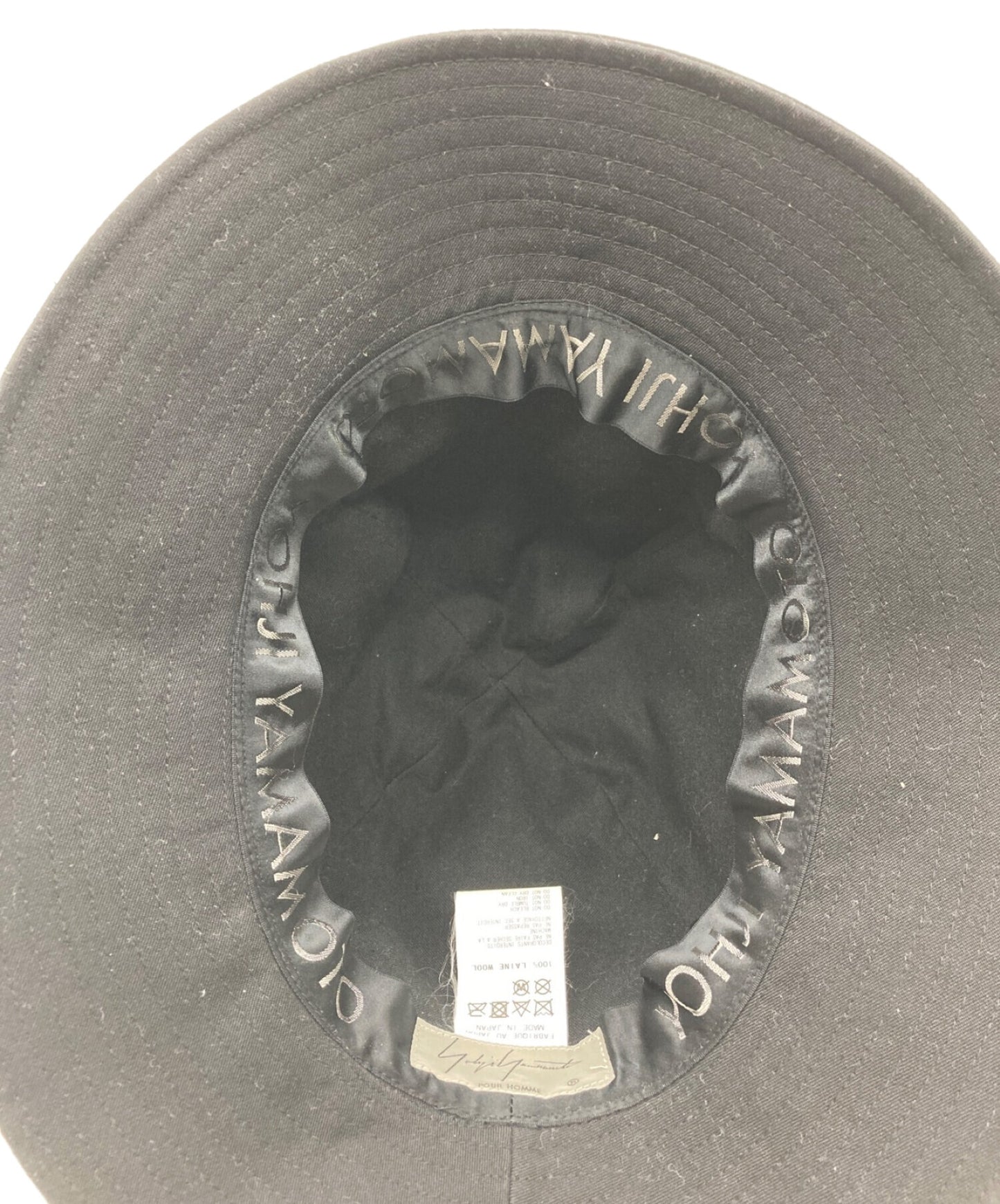 Yohji Yamamoto Pour Homme羊毛絨布Fedora Hat HK-H08-100