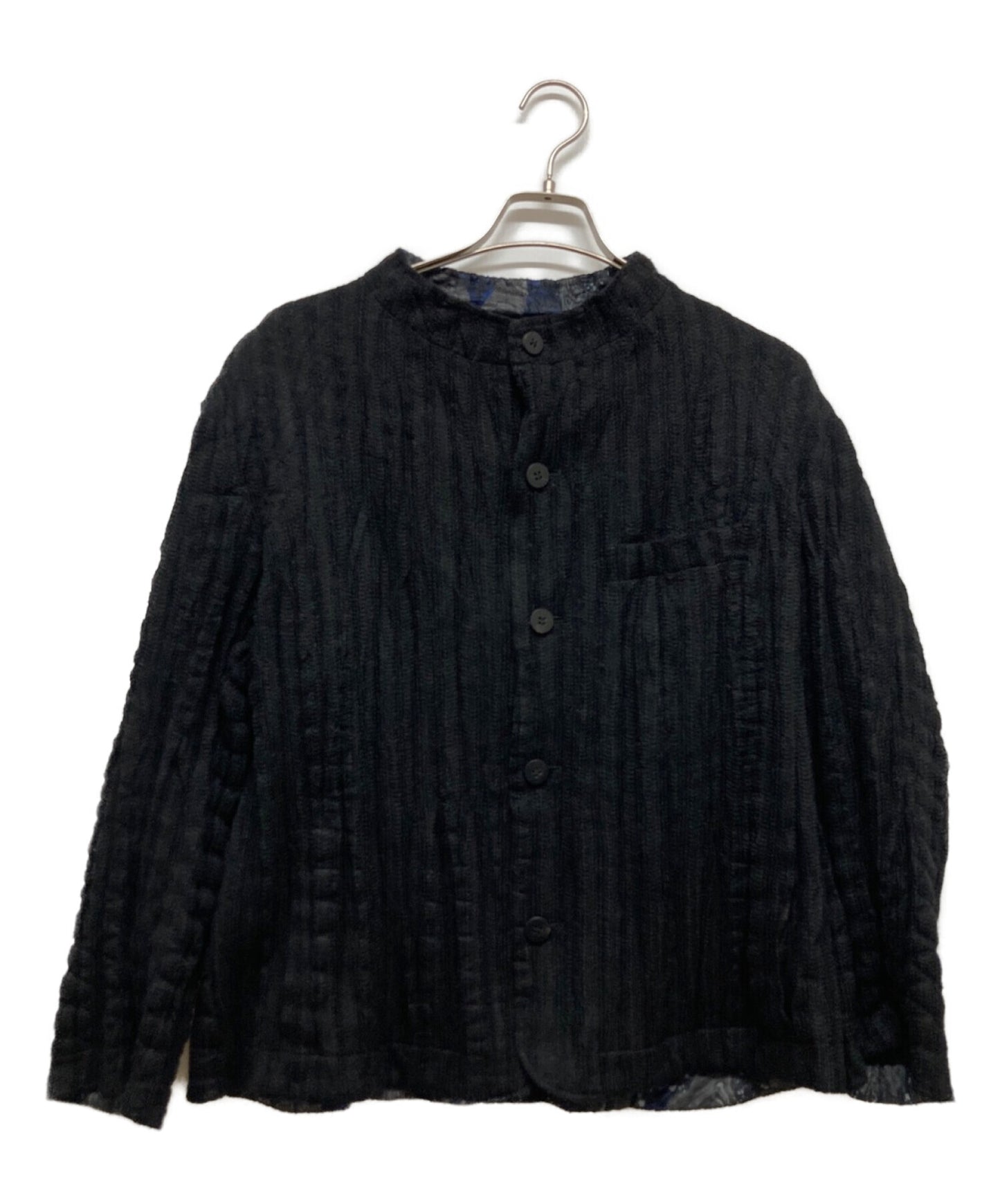 [Pre-owned] ISSEY MIYAKE MEN Reversible jacket with pleated pattern ME71FD103