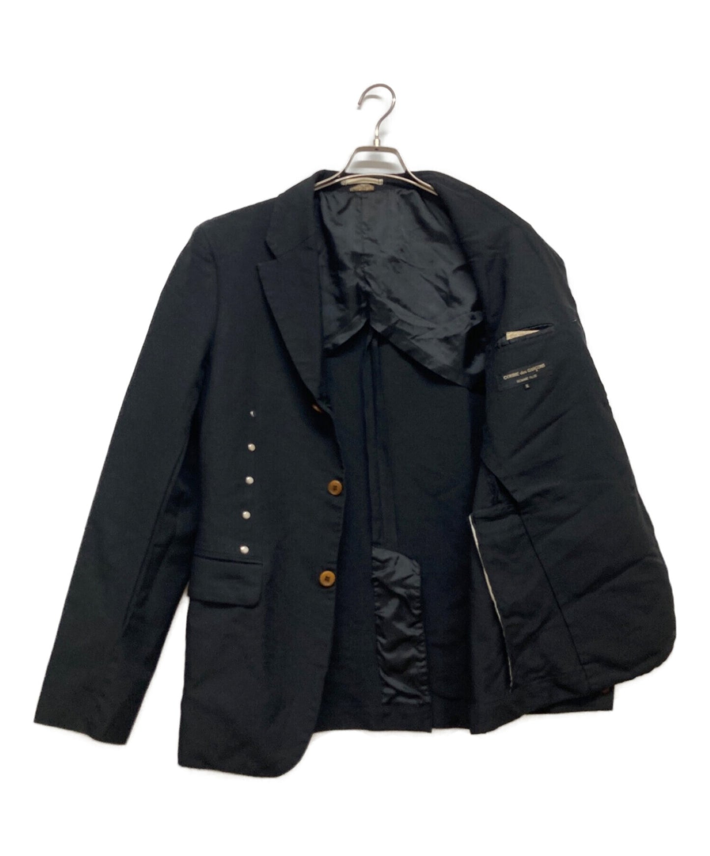 Comme des Garcons Homme Plus Peace Armor Poly Shrink-Wrap Caulked Studded Jacket Pr-J062