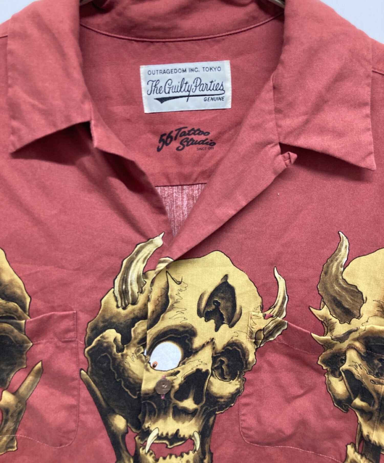 [Pre-owned] WACKO MARIA 56 TATTOO STUDIO HAWAIIAN SHIRT