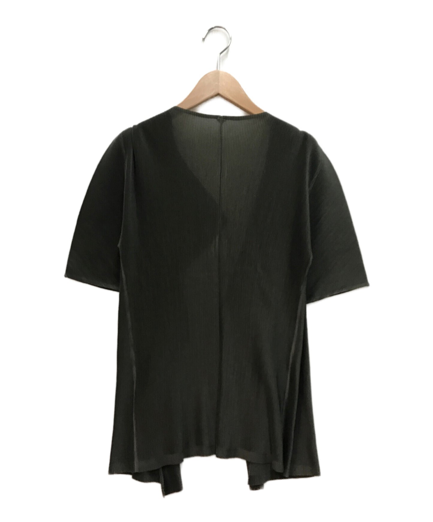 [Pre-owned] PLEATS PLEASE Short-sleeved pleated cardigan Pleated cut and sewn pleated blouse