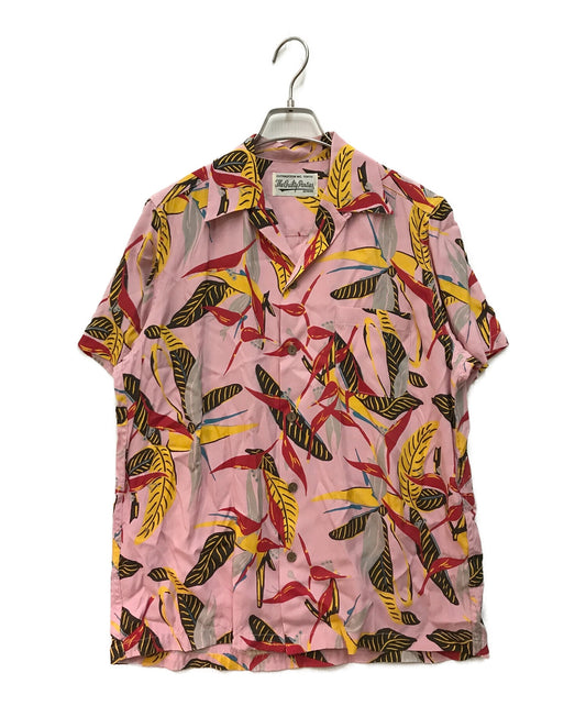 Wacko Maria aloha 셔츠 총 패턴 셔츠 오픈 칼라 셔츠