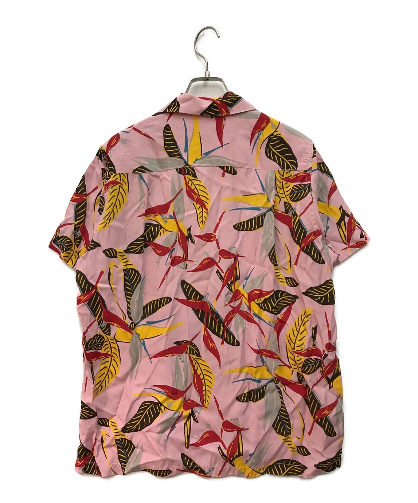 Wacko Maria aloha 셔츠 총 패턴 셔츠 오픈 칼라 셔츠