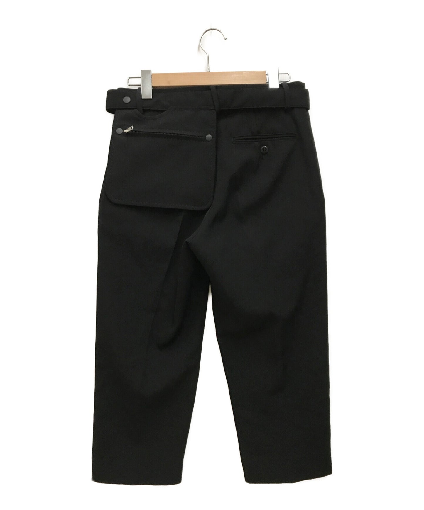Yohji Yamamoto 16Aw Wool Gaber Cropped Pants FL-P53-100