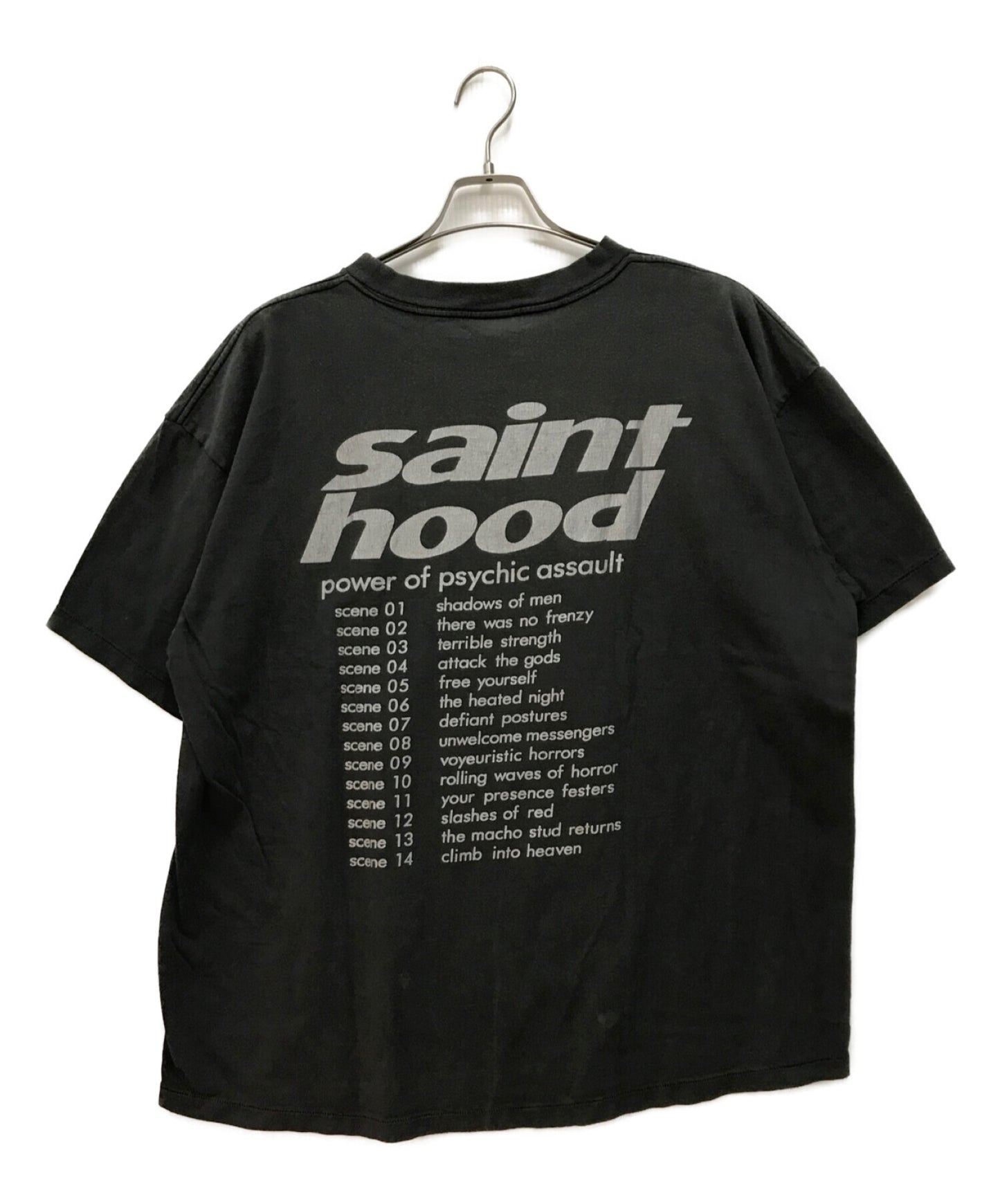 Saint Michael ST SS T恤/自行车摩托车打印损坏的T恤短袖切割和缝制SM-S23-0000-114/23119SMN-CSM01S