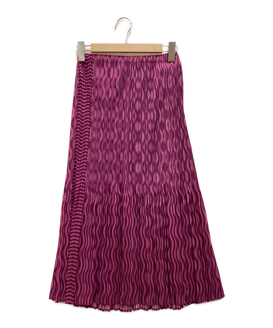 [Pre-owned] PLEATS PLEASE Wave Pleats Switched Skirt PP43-JG885