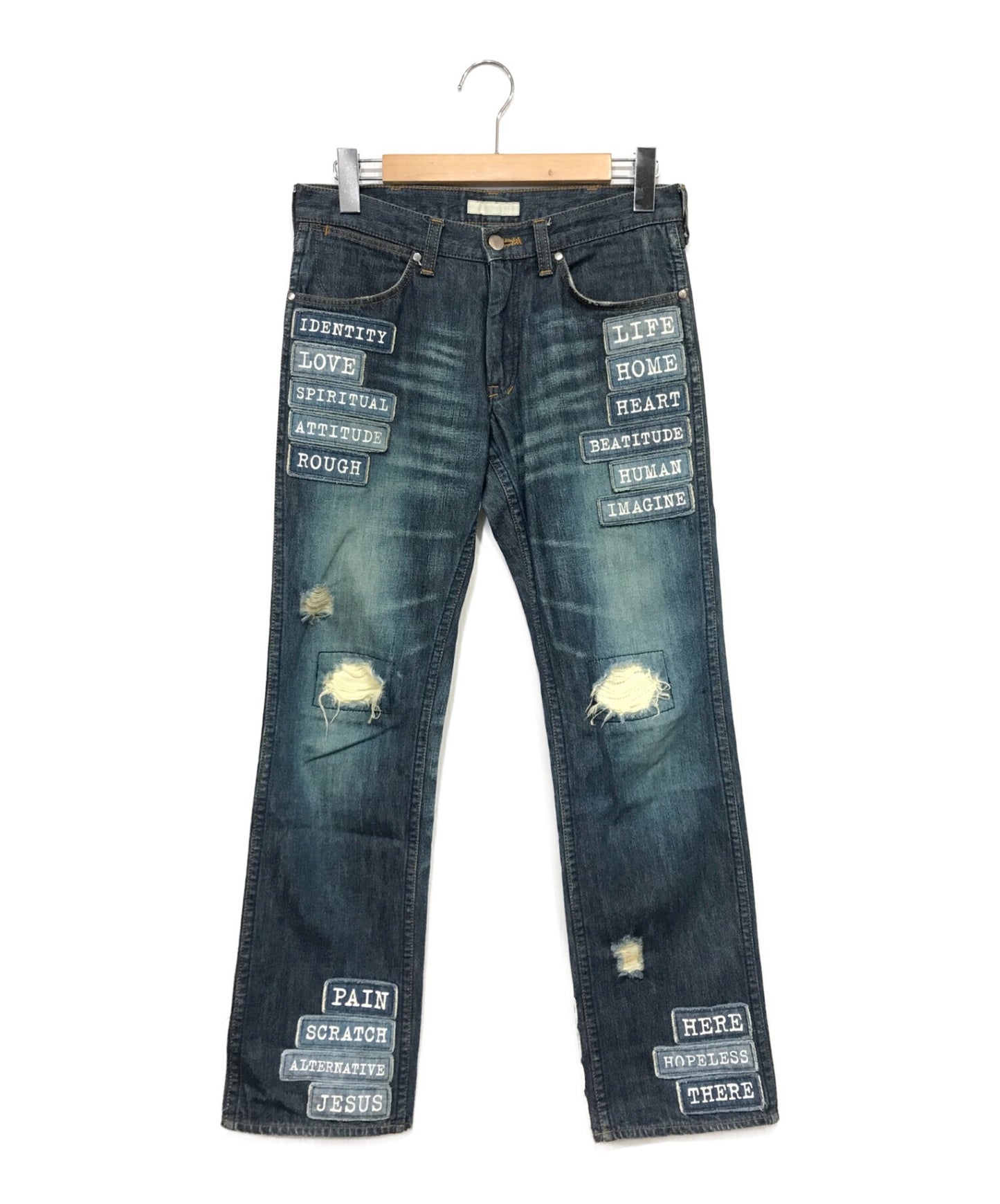 Pre-owned] NUMBER (N)INE patch denim pants | Archive Factory