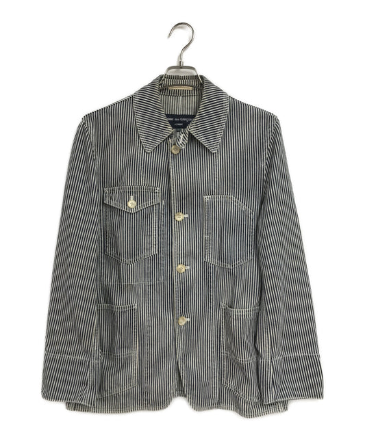 COMME DES GARCONS HOMME条纹Coverall HA-J035 AD2007