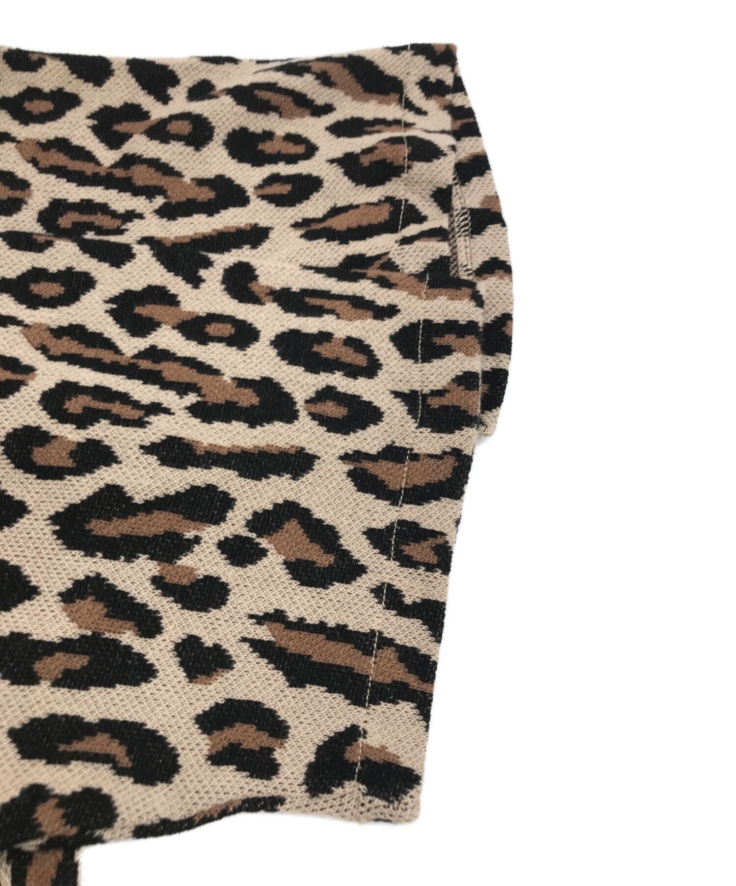 WACKO MARIA LEOPARD KNIT JAQUARD POLO SHIRT / Leopard Knit