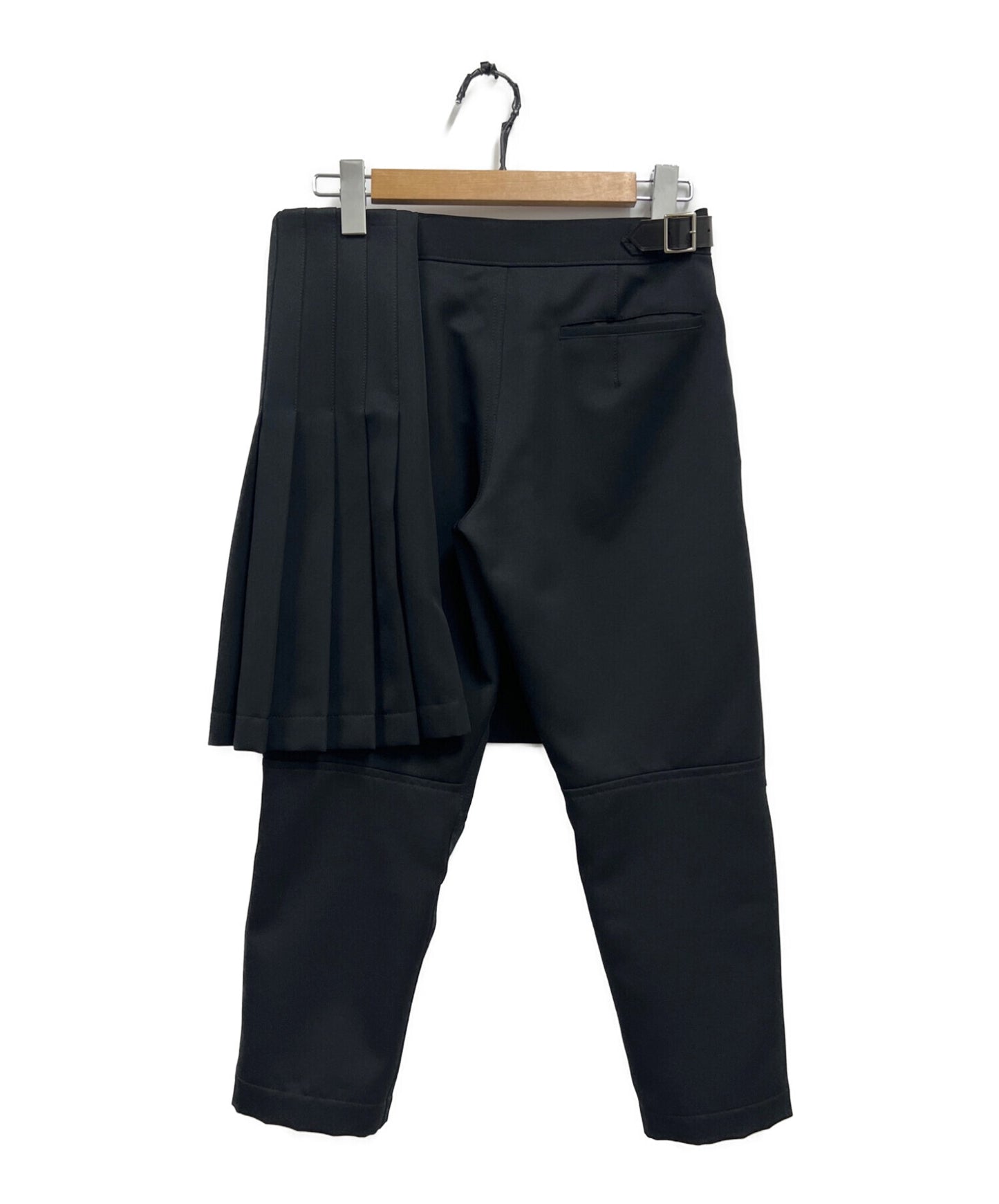 黑色COMME DES GARCONS裙子对接裤子1J-P028