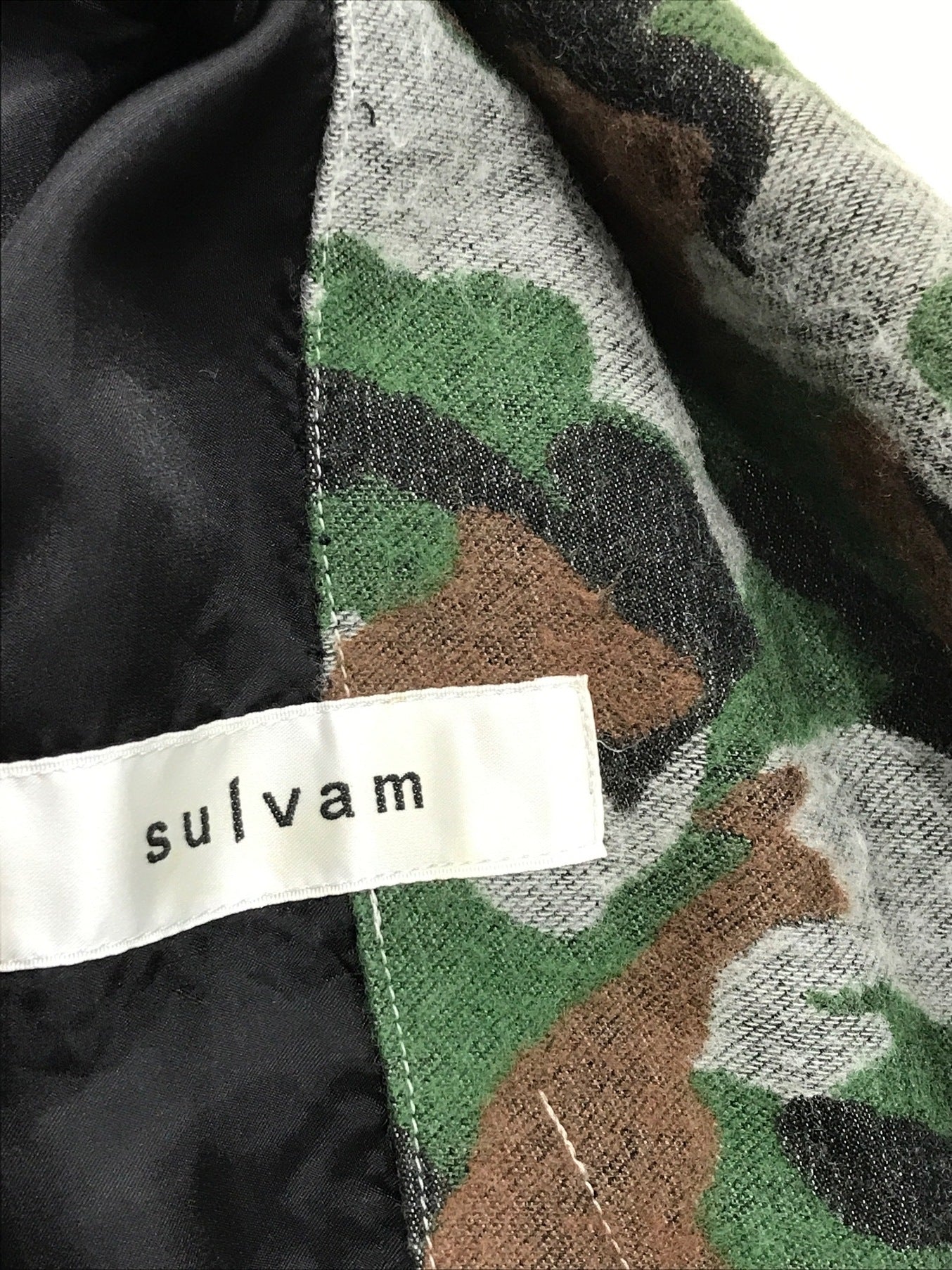 [Pre-owned] SULVAM Camouflage Pattern Coat SG-C01-120