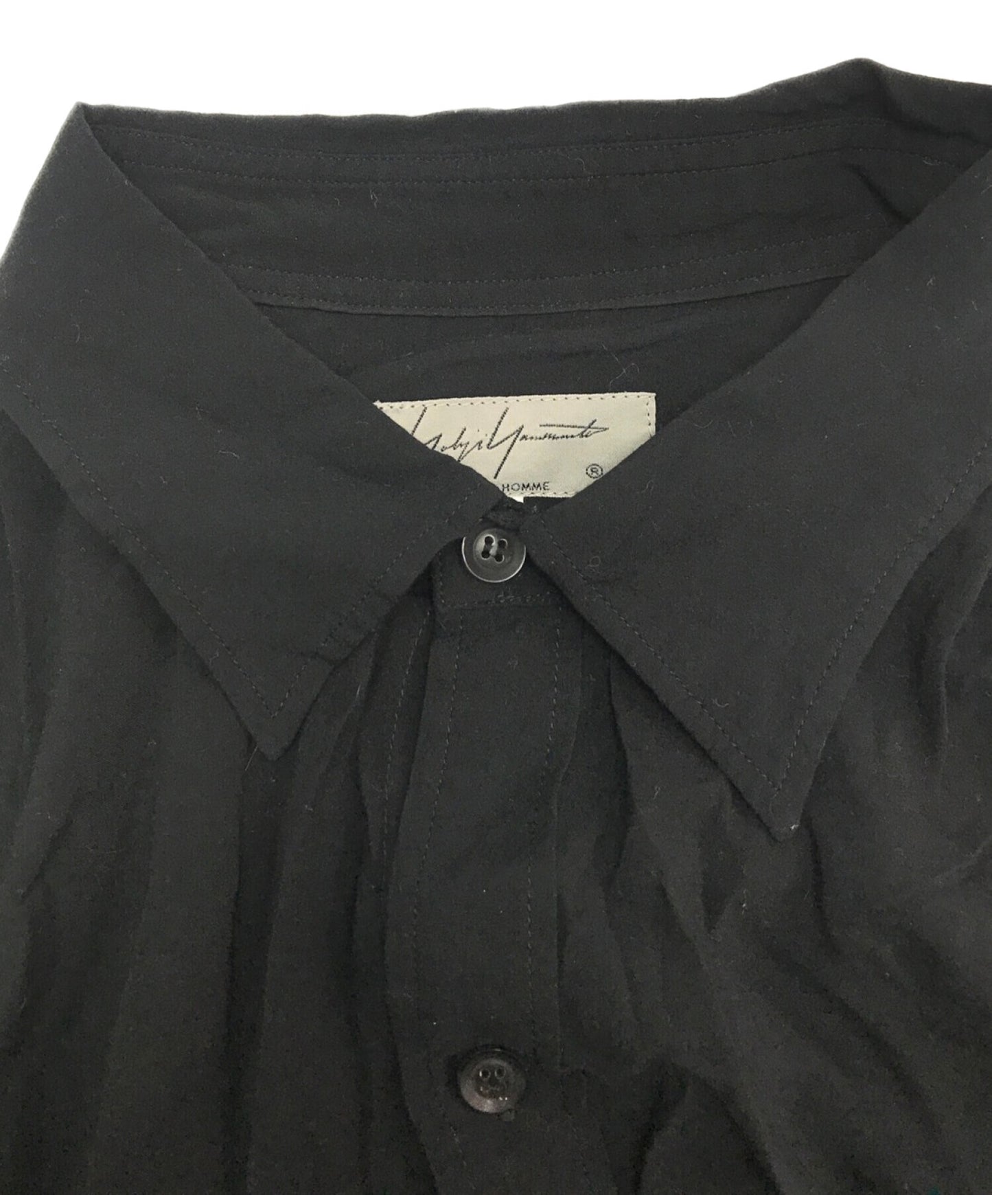 Yohji Yamamoto Pour Homme Rayon长衬衫HN-B11-201