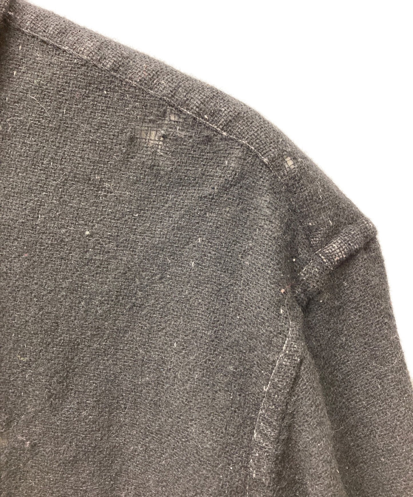 Comme des Garcons Homme 90年代棉羊毛损坏的衬衫HB-070010