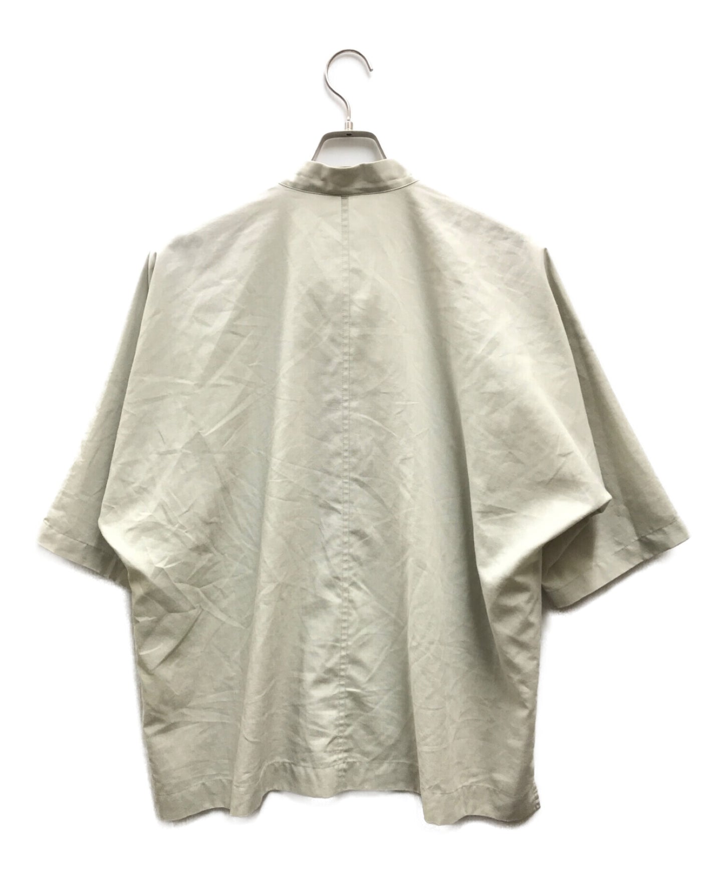 [Pre-owned] HOMME PLISSE ISSEY MIYAKE PL Ramie Shirt/Stand Collar Shirt HP31FJ323