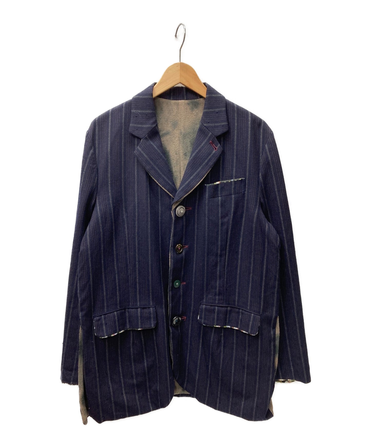 [Pre-owned] UNDERCOVER Lined Pattern Stripe Coat B248-J10